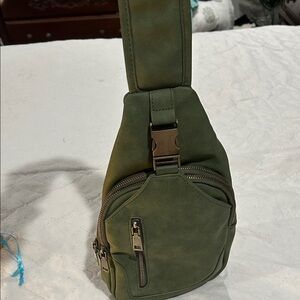 Olive Green Sling Bag